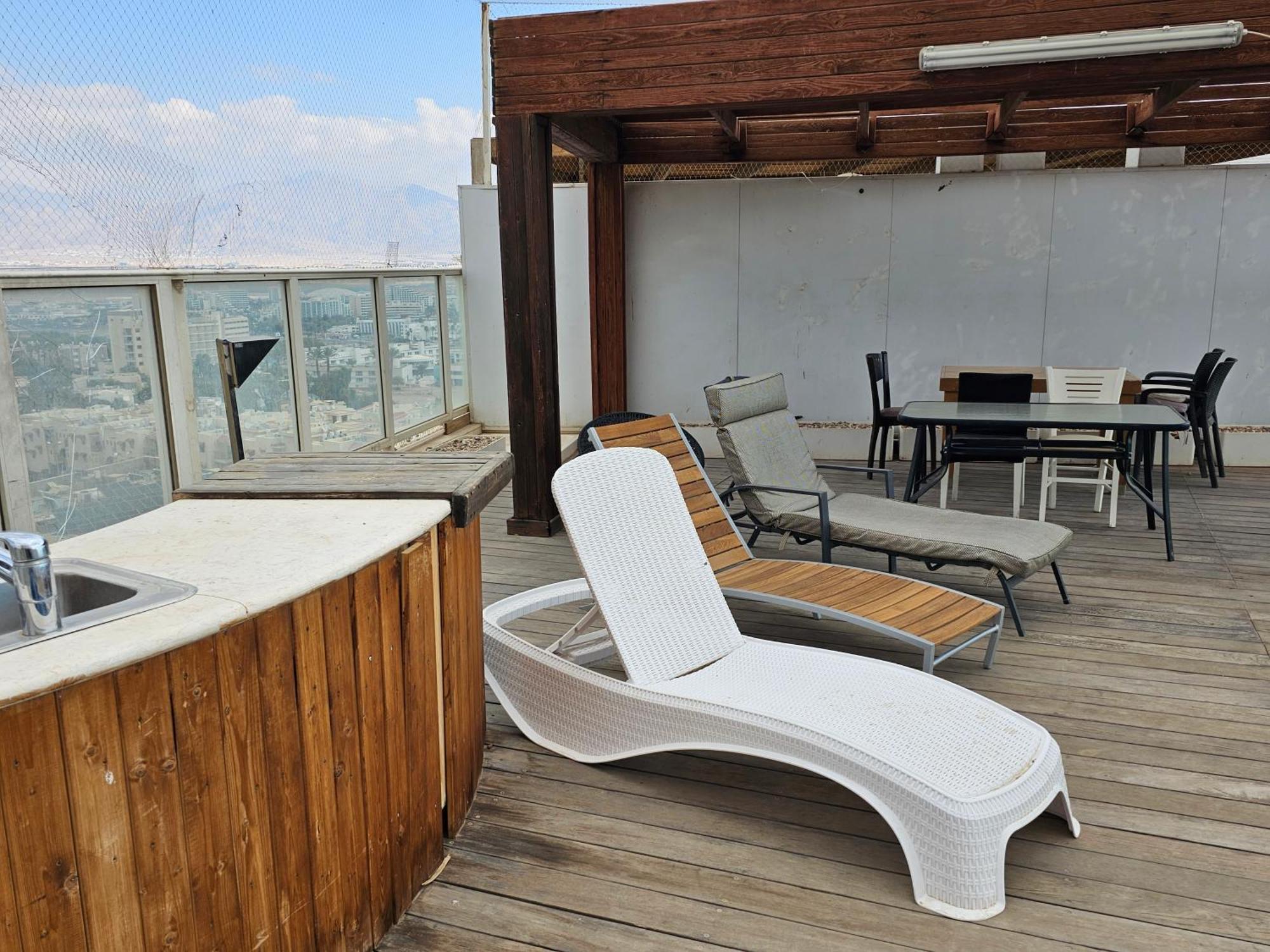 Exclusive Amdar -Residence Luxury Penthause With Privat Roof Pool Near The Sea -Best Sea View Эйлат Экстерьер фото