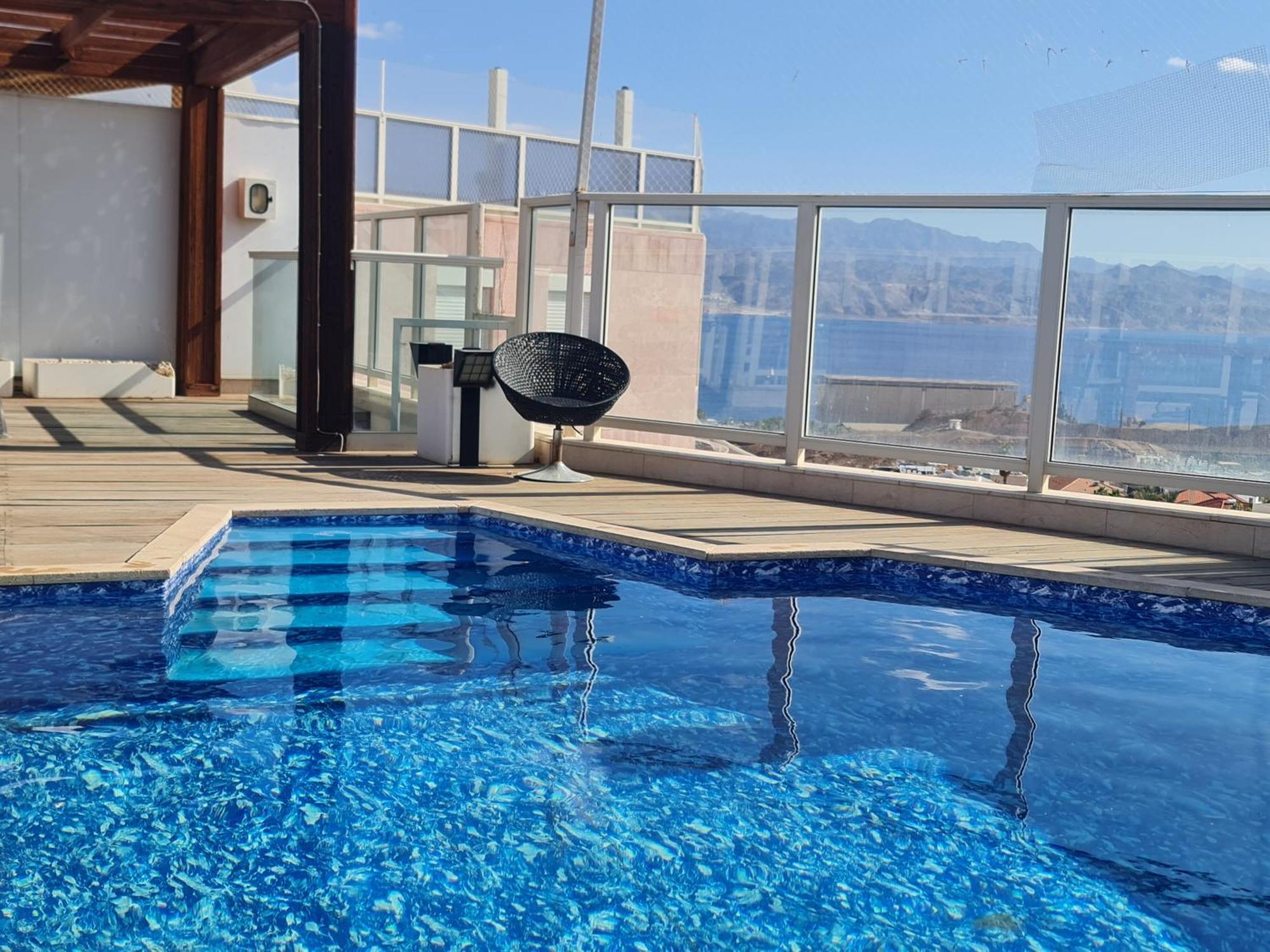 Exclusive Amdar -Residence Luxury Penthause With Privat Roof Pool Near The Sea -Best Sea View Эйлат Экстерьер фото